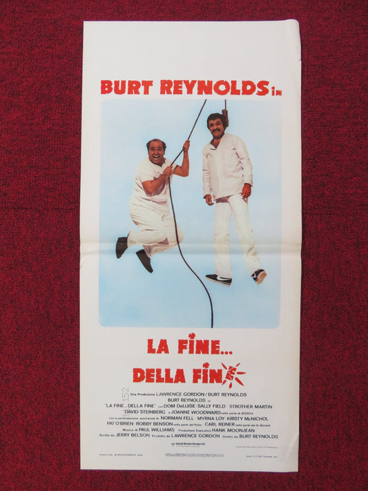 THE END ITALIAN LOCANDINA POSTER BURT REYNOLDS DOM DELUISE 1978 Rendezvous Cinema Movie posters