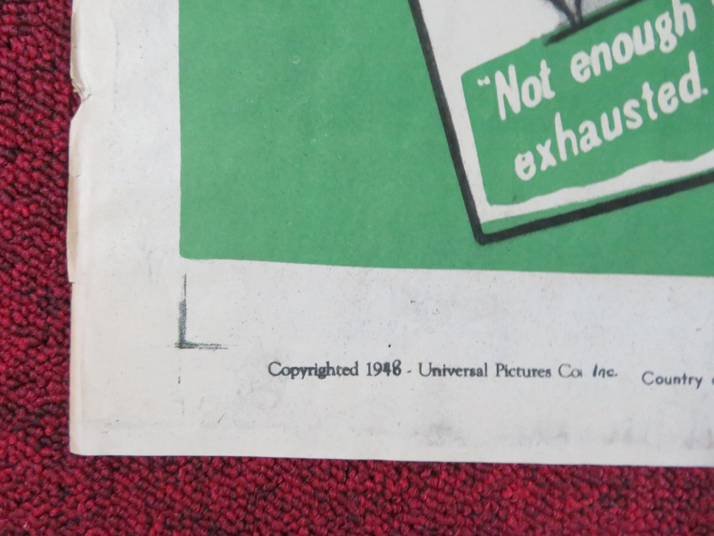 THE END OF THE RIVER FOLDED US ONE SHEET POSTER SABU BIBI FERREIRA 1948 Rendezvous Cinema Movie posters