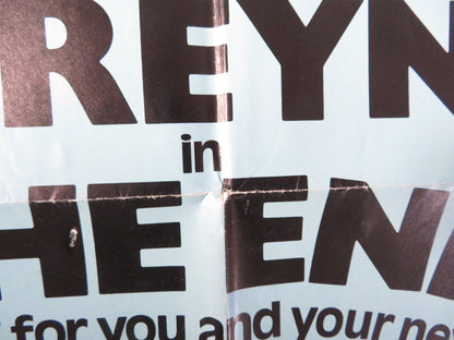 THE END - STYLE A FOLDED US ONE SHEET POSTER BURT REYNOLDS DOM DELUISE 1978 Rendezvous Cinema Movie posters