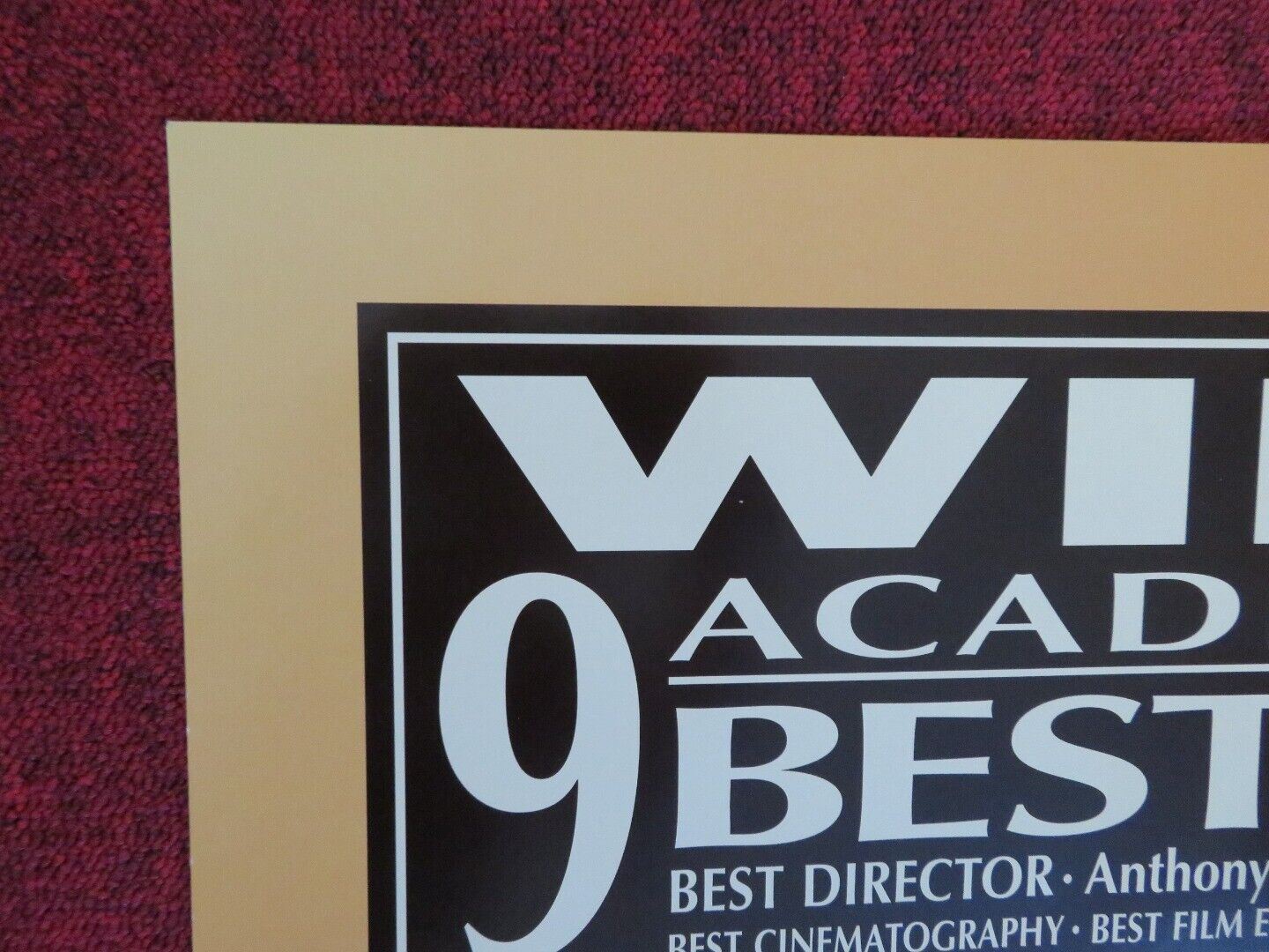 THE ENGLISH PATIENT FOLDED US ONE SHEET POSTER RALPH FIENNES 1996 Movie posters