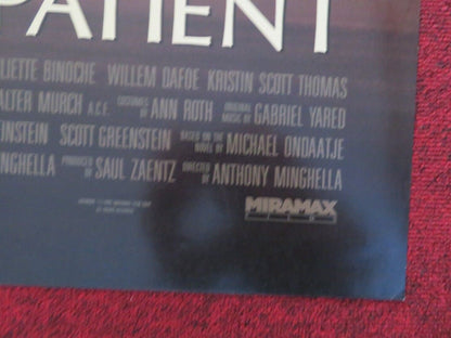 THE ENGLISH PATIENT FOLDED US ONE SHEET POSTER RALPH FIENNES 1996 Movie posters