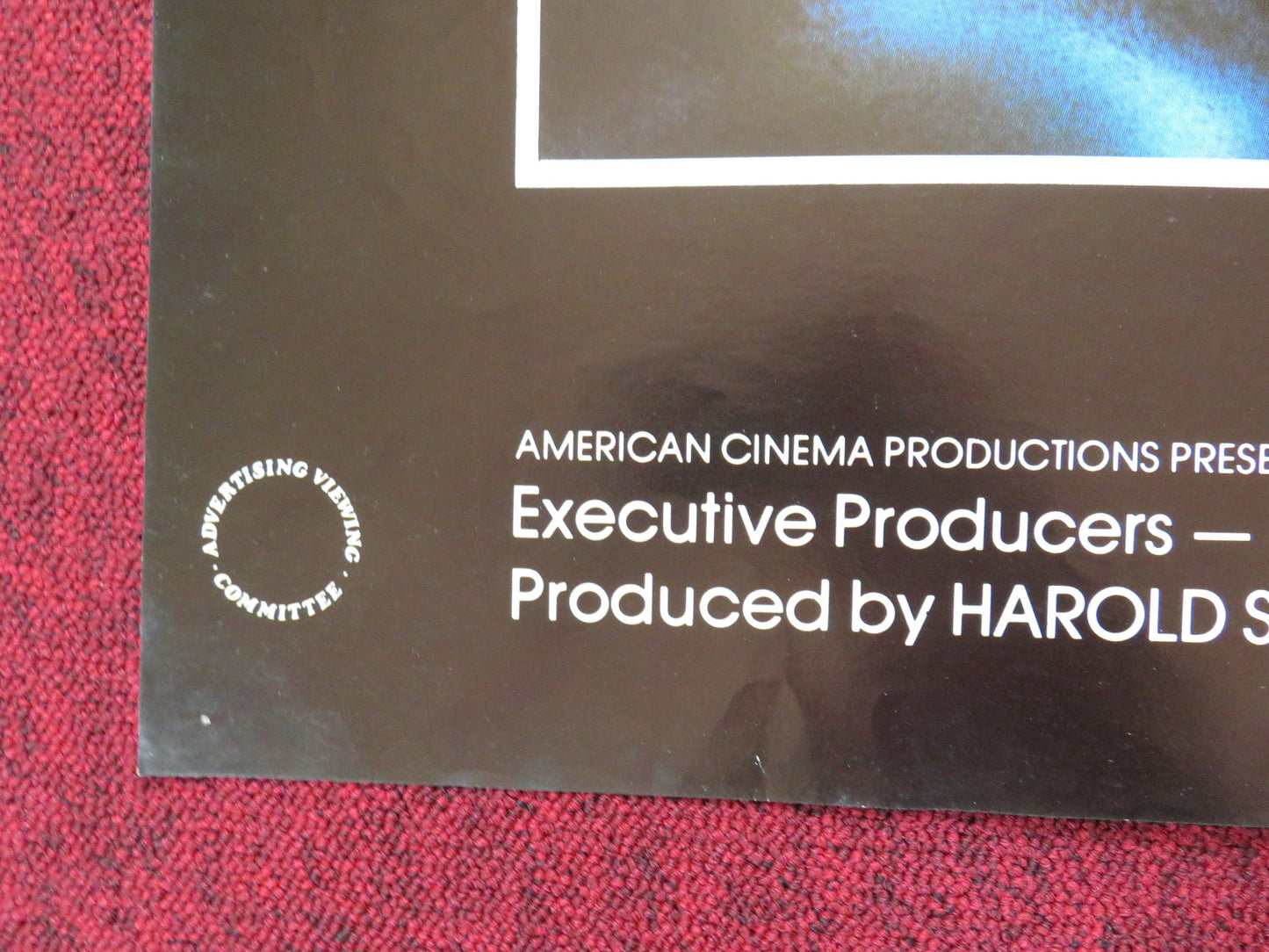 THE ENTITY UK QUAD POSTER FOLDED BARBARA HERSHEY RON SILVER 1982 Rendezvous Cinema Movie posters