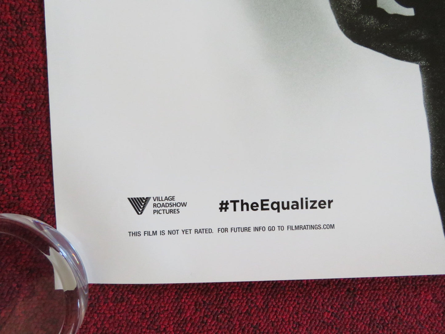 THE EQUALIZER - A INTERNATIONAL ONE SHEET ROLLED POSTER DENZEL WASHINGTON 2014 Rendezvous Cinema Movie posters