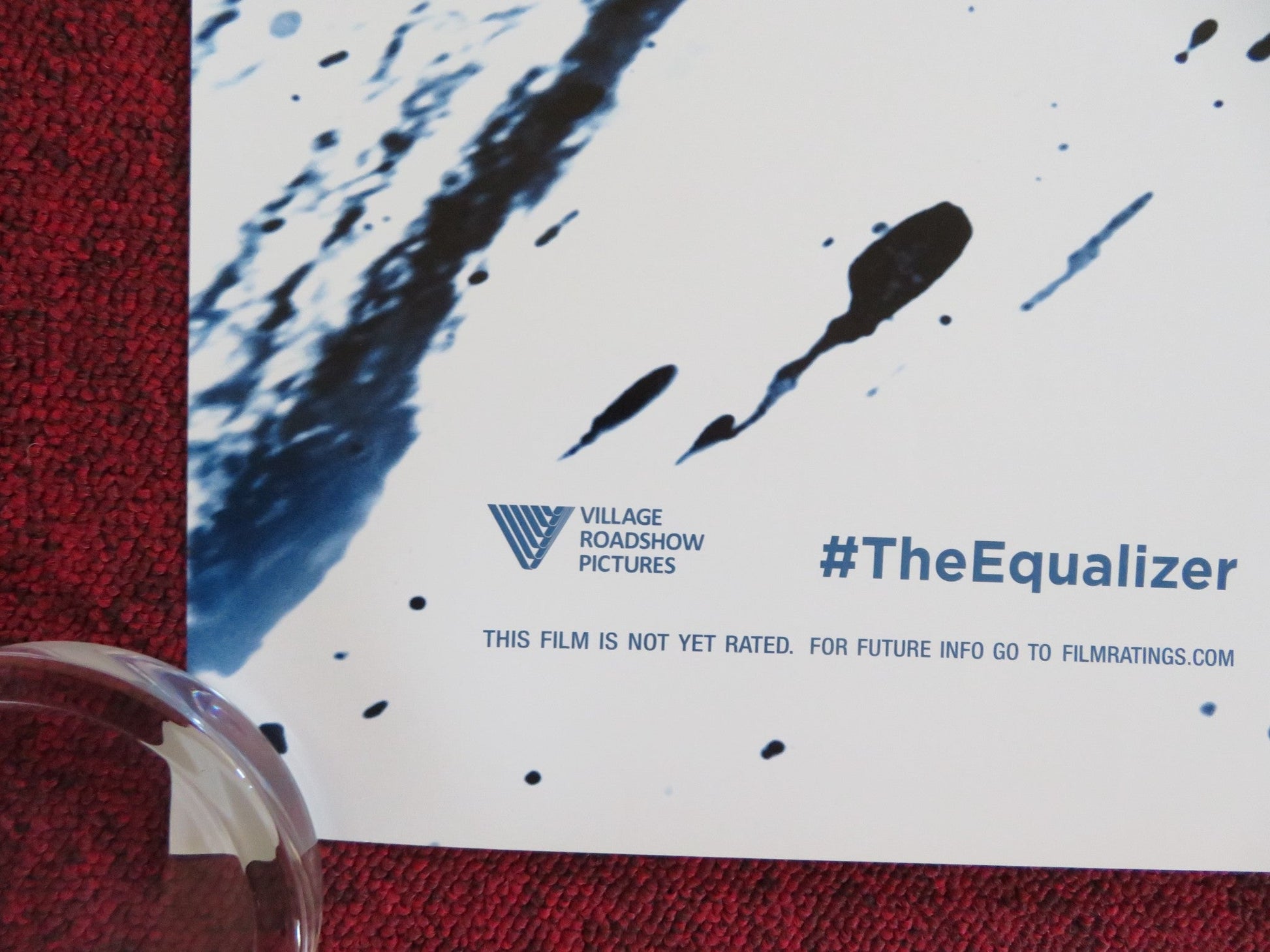 THE EQUALIZER - B INTERNATIONAL ONE SHEET ROLLED POSTER DENZEL WASHINGTON 2014 Rendezvous Cinema Movie posters