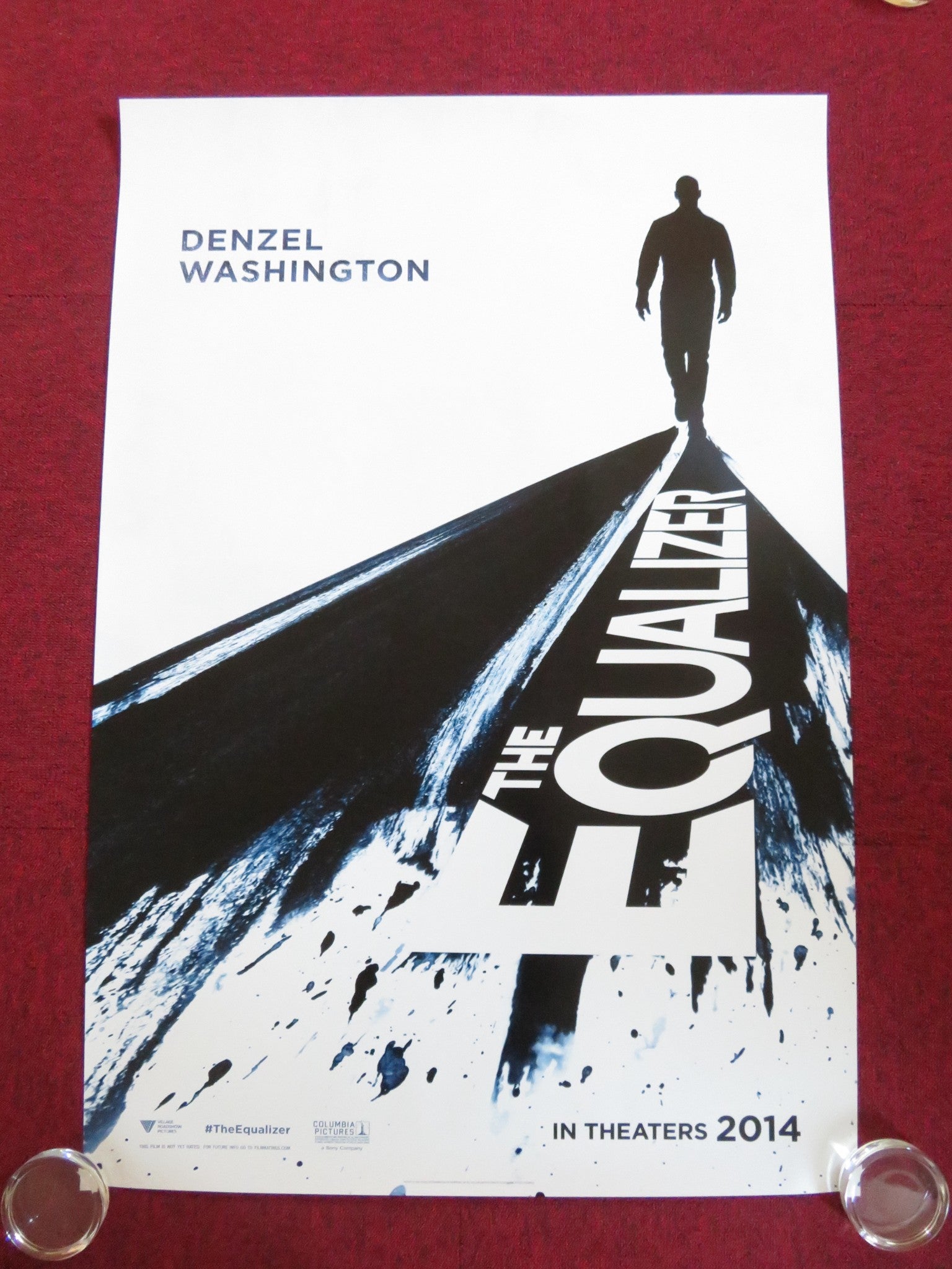 THE EQUALIZER - B INTERNATIONAL ONE SHEET ROLLED POSTER DENZEL WASHINGTON 2014 Rendezvous Cinema Movie posters