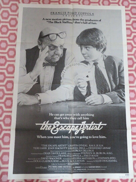 THE ESCAPE ARTIST US ORIGINAL ONE SHEET POSTER RAUL JULIA G ONEAL - Rendezvous Cinema