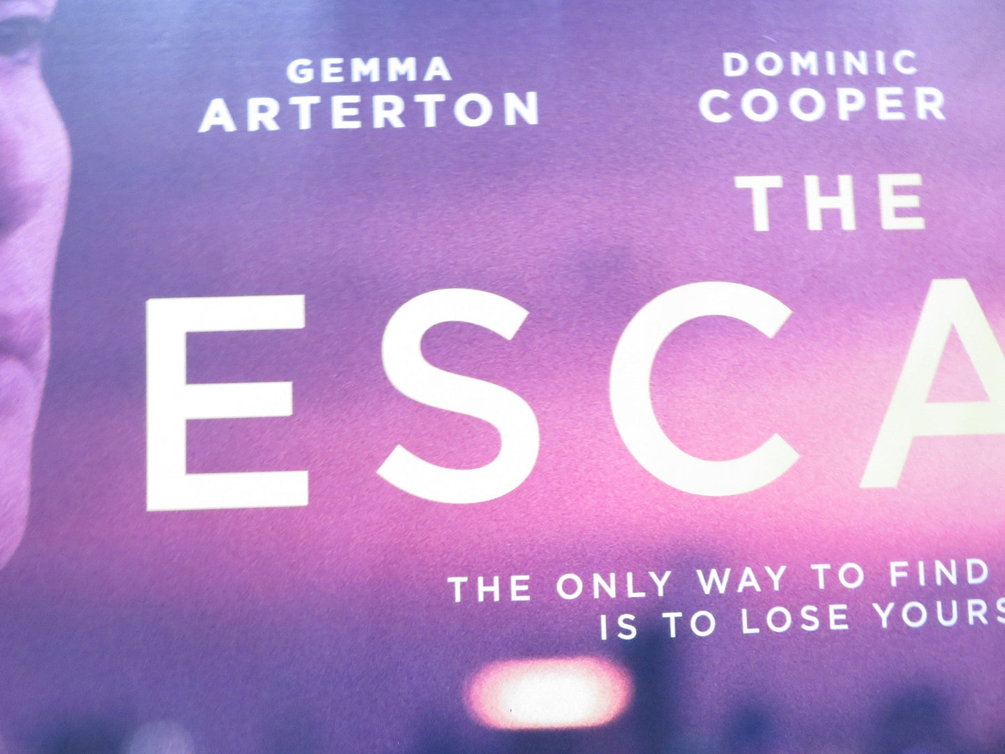 THE ESCAPE UK QUAD (30"x 40") ROLLED POSTER GEMMA ARTERTON DOMINIC COOPER 2017 Rendezvous Cinema Movie posters