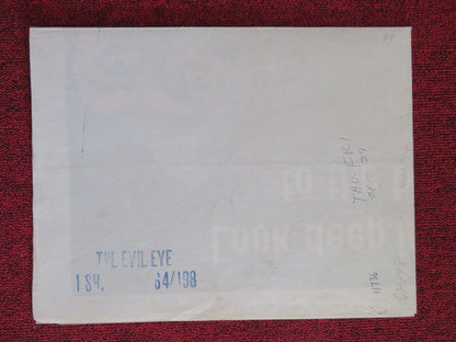 THE EVIL EYE FOLDED US ONE SHEET POSTER JOHN SAXON LETICIA ROMAN 1963 Movie posters