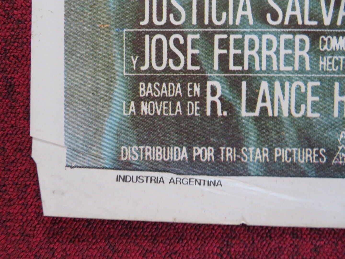 THE EVIL THAT MEN DO FOLDED ARGENTINA ONE SHEET POSTER CHARLES BRONSON 1984 Movie posters