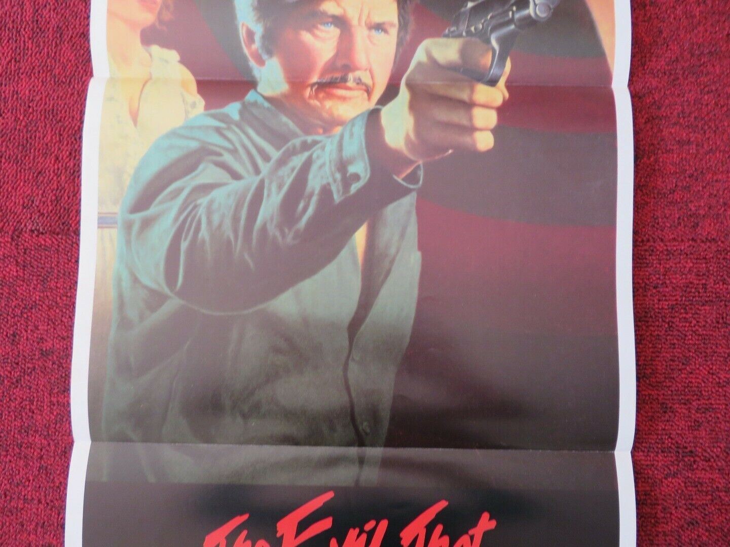 THE EVIL THAT MEN DO FOLDED AUSTRALIAN DAYBILL POSTER CHARLES BRONSON 1984 - Rendezvous Cinema