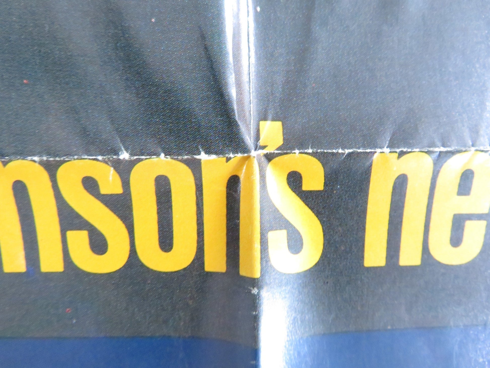 THE EVIL THAT MEN DO FOLDED US ONE SHEET POSTER CHARLES BRONSON T. SALDANA 1984 Rendezvous Cinema Movie posters