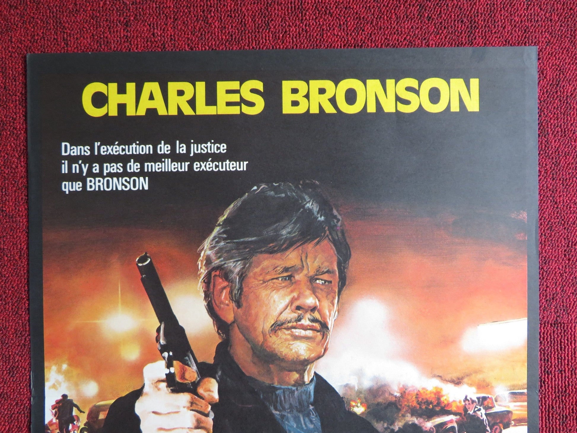 THE EVIL THAT MEN DO FRENCH POSTER CHARLES BRONSON THERESA SALDANA 1984 Rendezvous Cinema Movie posters