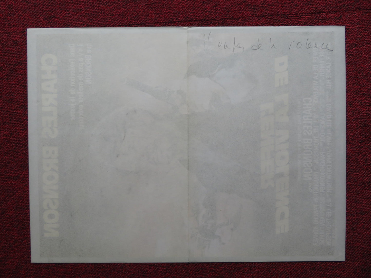 THE EVIL THAT MEN DO FRENCH POSTER CHARLES BRONSON THERESA SALDANA 1984 Rendezvous Cinema Movie posters