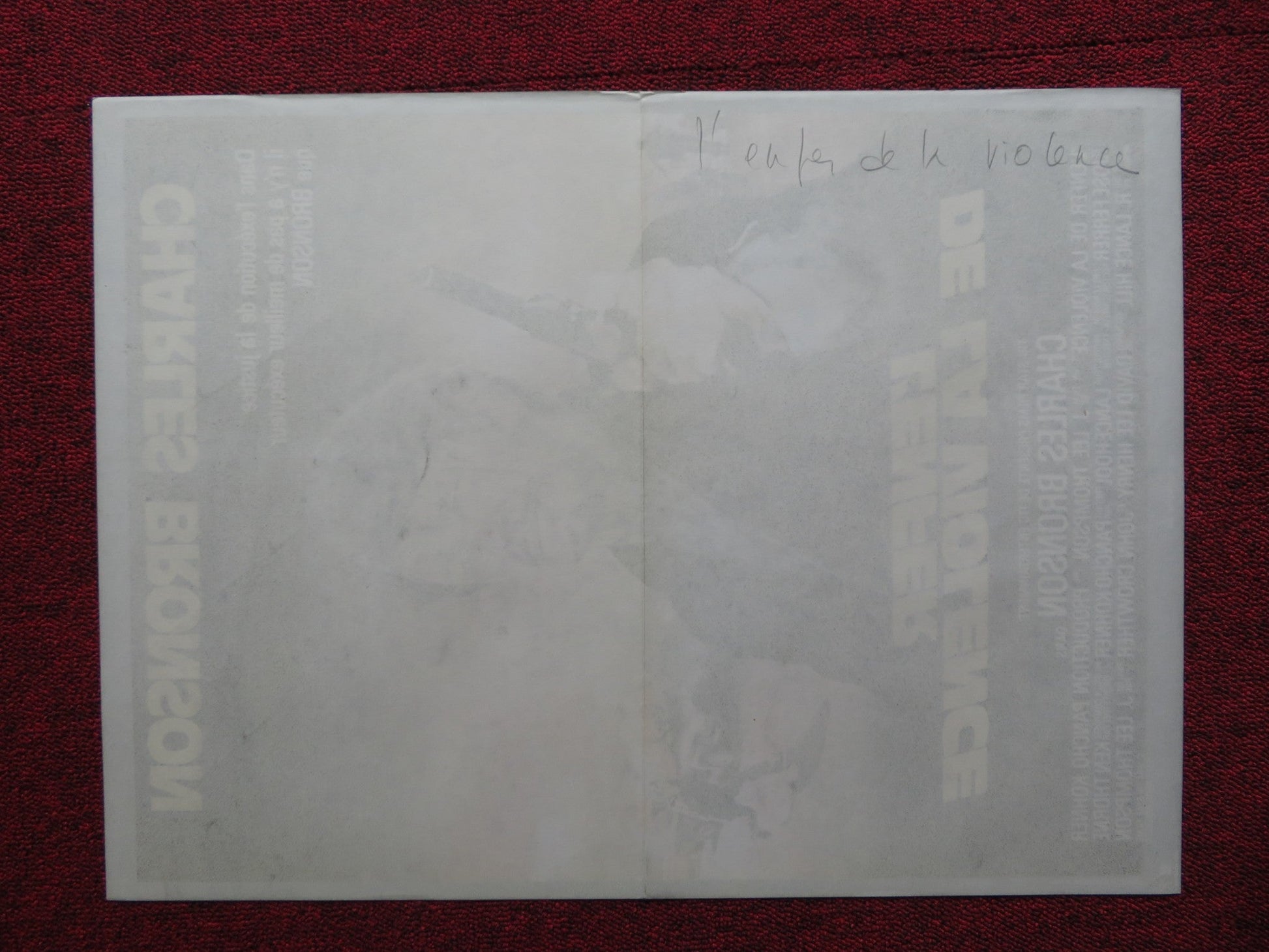 THE EVIL THAT MEN DO FRENCH POSTER CHARLES BRONSON THERESA SALDANA 1984 Rendezvous Cinema Movie posters