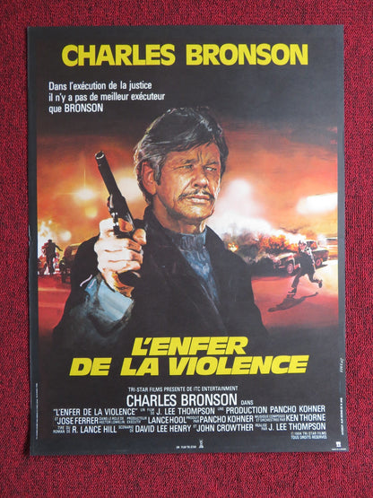 THE EVIL THAT MEN DO FRENCH POSTER CHARLES BRONSON THERESA SALDANA 1984 Rendezvous Cinema Movie posters