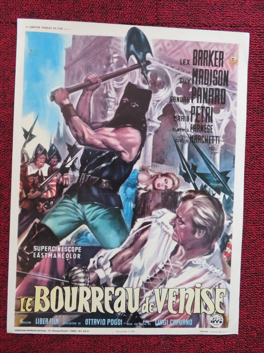 THE EXECUITIONER OF VENICE FRENCH FLYER LEX BARKER GUY MADISON 1963 Rendezvous Cinema Movie posters
