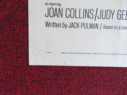 THE EXECUTIONER FOLDED US ONE SHEET POSTER GEORGE PEPPARD JOAN COLLINS 1970 Rendezvous Cinema Movie posters