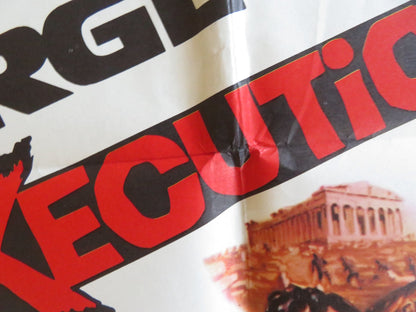 THE EXECUTIONER FOLDED US ONE SHEET POSTER GEORGE PEPPARD JOAN COLLINS 1970 Rendezvous Cinema Movie posters