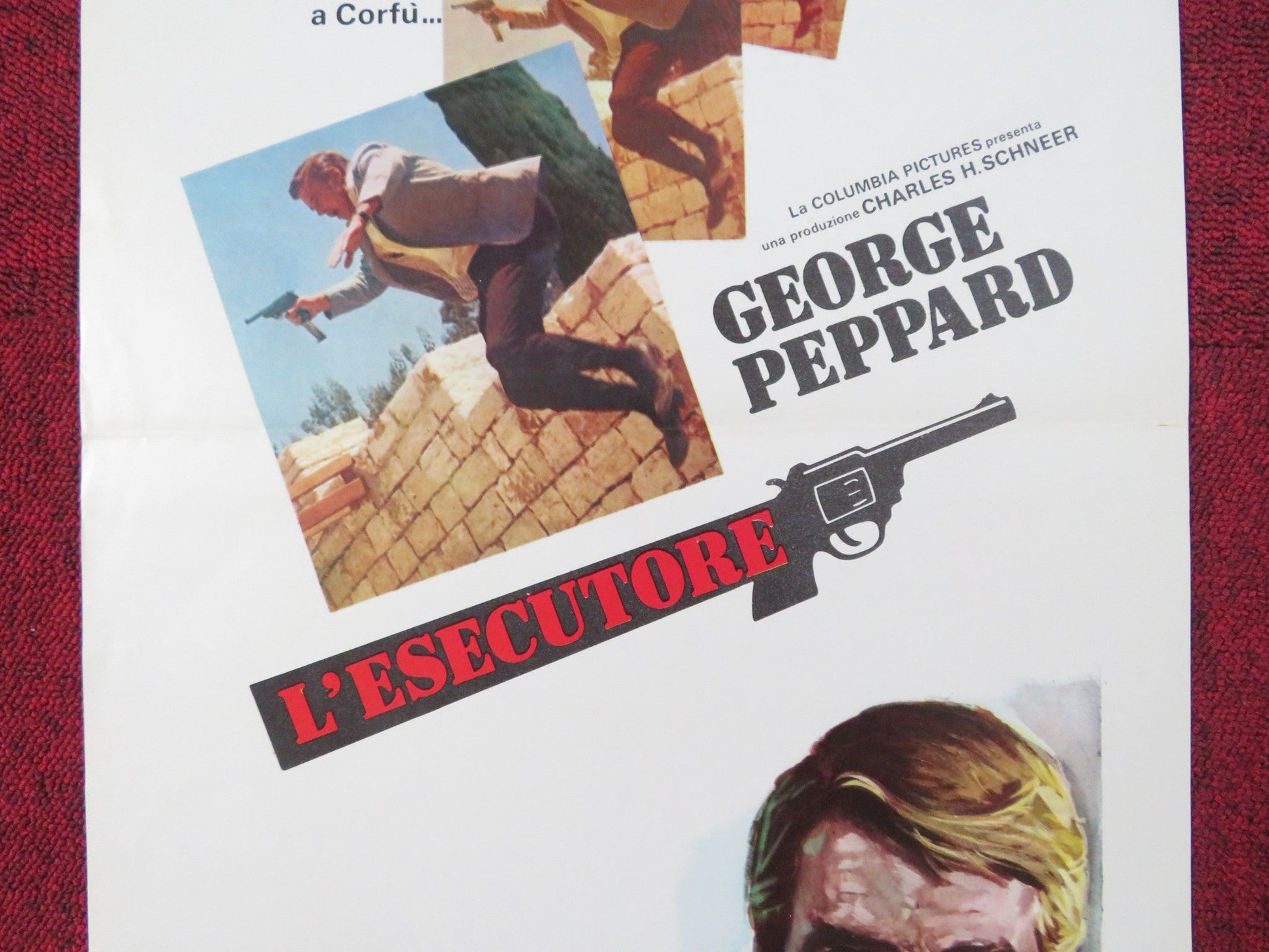 THE EXECUTIONER ITALIAN LOCANDINA POSTER GEORGE PEPPARD JOAN COLLINS 1970 Rendezvous Cinema Movie posters