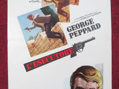 THE EXECUTIONER ITALIAN LOCANDINA POSTER GEORGE PEPPARD JOAN COLLINS 1970 Rendezvous Cinema Movie posters