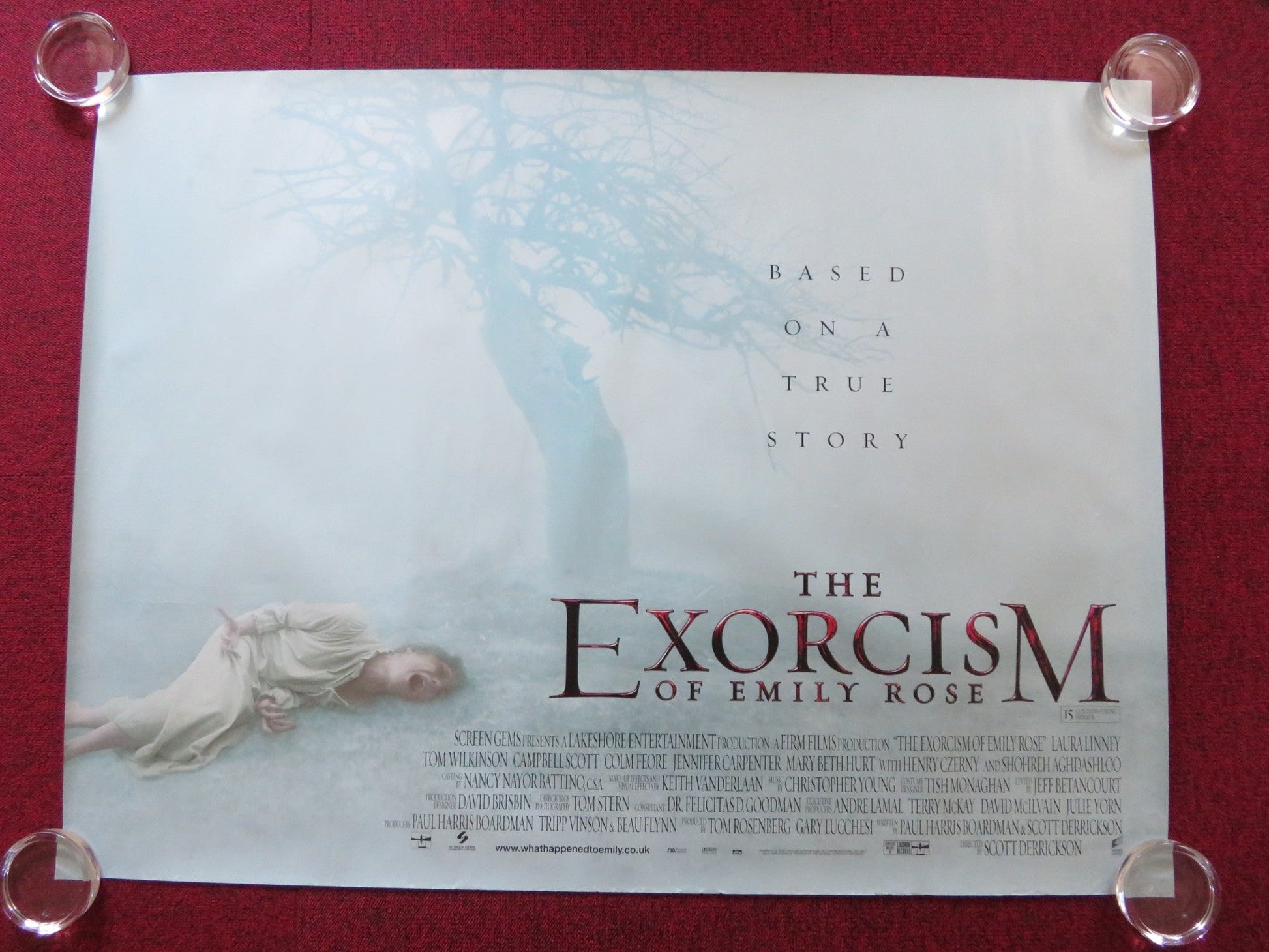 THE EXORCISM OF EMILY ROSE UK QUAD (30"x 40") ROLLED POSTER LAURA LINNEY 2005 Rendezvous Cinema Movie posters