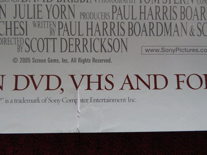 THE EXORCISM OF EMILY ROSE VHS DVD US ONE SHEET POSTER ROLLED LAURA LINNEY 2005 Movie posters