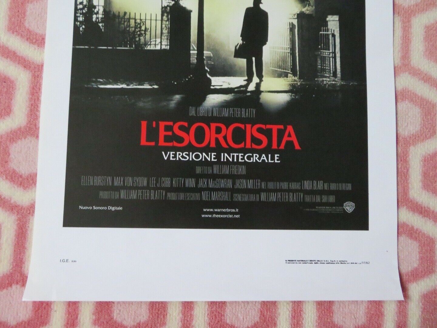 THE EXORCIST ITALIAN LOCANDINA (27.5"x13") POSTER LINDA BLAIR 2001 - Rendezvous Cinema