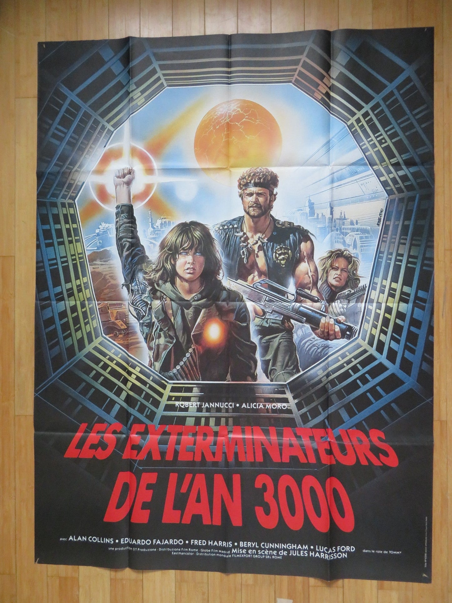 THE EXTERMINATORS OF THE YEAR 3000 FRENCH GRANDE POSTER ROBERT JANNUCCI 1983 Rendezvous Cinema Movie posters