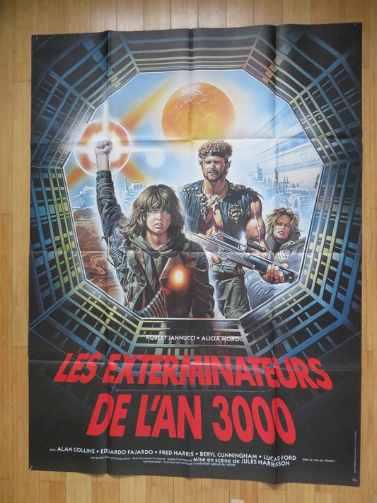 THE EXTERMINATORS OF THE YEAR 3000 FRENCH GRANDE POSTER ROBERT JANNUCCI 1983 Rendezvous Cinema Movie posters