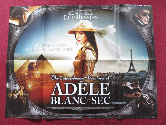 THE EXTRAORDINARY ADVENTURES OF ADELE BLANC - SEC UK QUAD POSTER FOLDED 2010 Rendezvous Cinema Movie posters