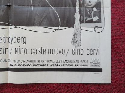 THE EYE OF THE NEEDLE FOLDED US ONE SHEET POSTER VITTORIO GASSMAN 1963 - Rendezvous Cinema