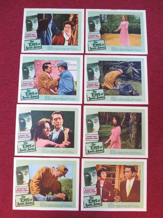 THE EYES OF ANNIE JONES US LOBBY CARD FULL SET R.CONTE FRANCESCA ANNIS 1963 Rendezvous Cinema Movie posters