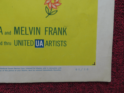 THE FACTS OF LIFE US HALF SHEET (22"x 28") POSTER BOB HOPE LUCILLE BALL 1961 Rendezvous Cinema Movie posters