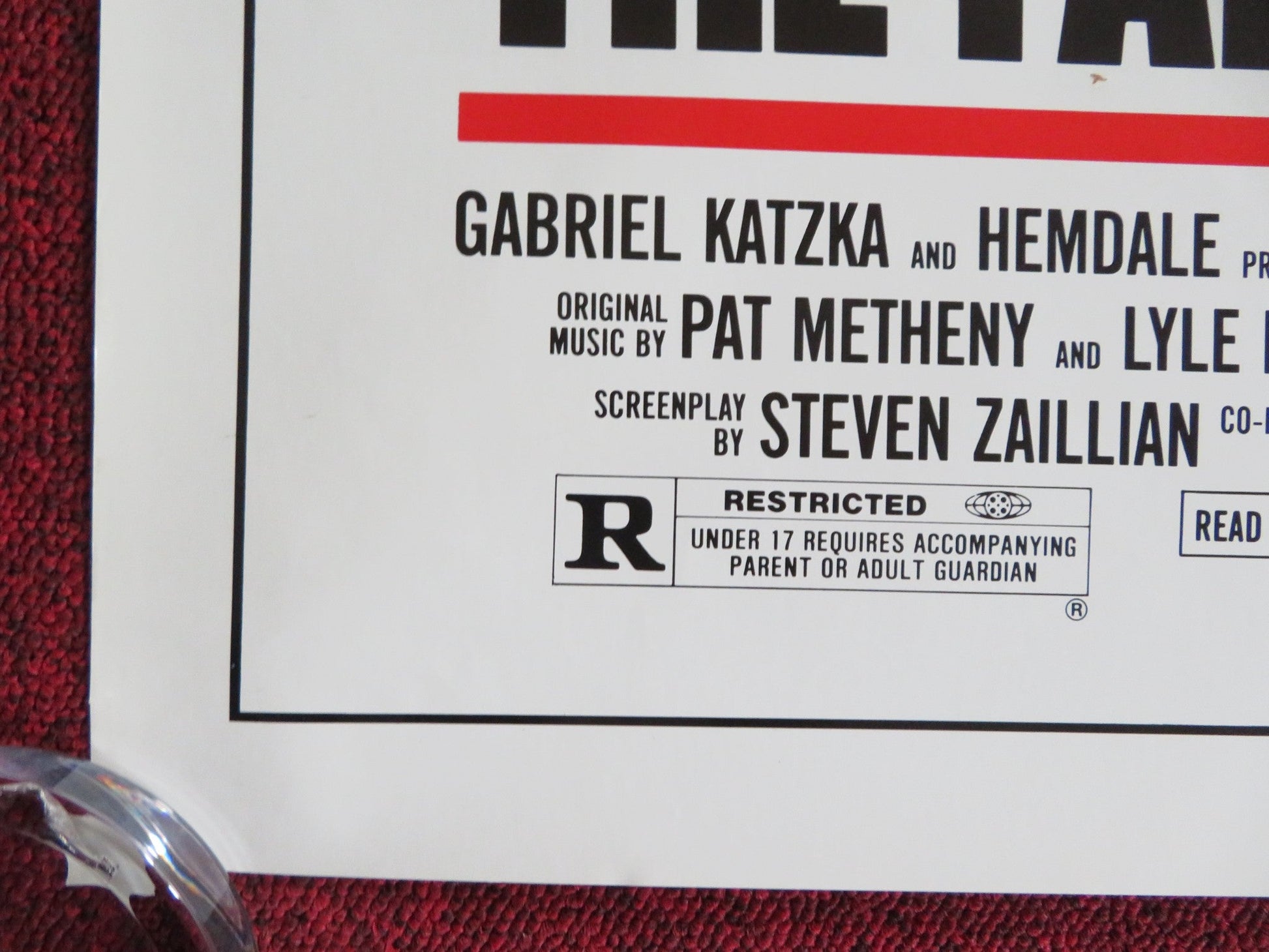 THE FALCON AND THE SNOWMAN FOLDED US ONE SHEET POSTER SEAN PENN T. HUTTON 1984 Rendezvous Cinema Movie posters