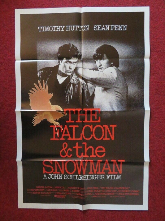 THE FALCON AND THE SNOWMAN FOLDED US ONE SHEET POSTER TIMOTHY HUTTON 1985 Movie posters