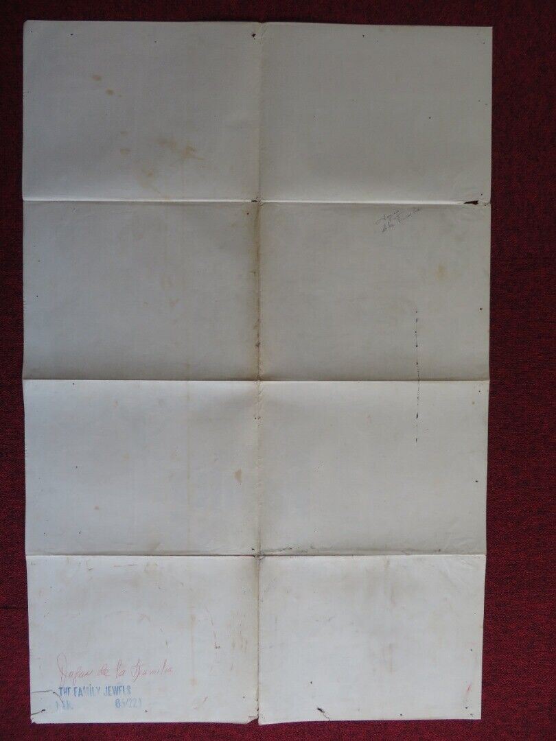 THE FAMILY JEWELS US ONE SHEET POSTER JERRY LEWIS SEBASTIAN CABOT 1965 Movie posters