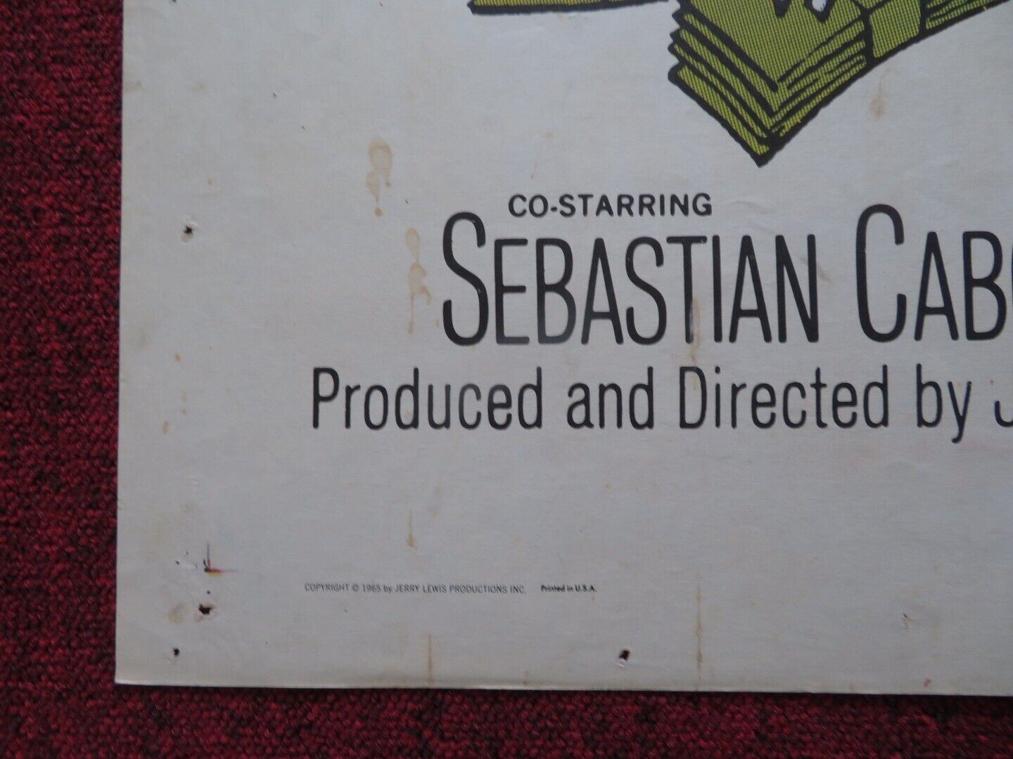 THE FAMILY JEWELS US ONE SHEET POSTER JERRY LEWIS SEBASTIAN CABOT 1965 Movie posters