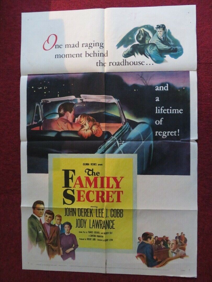 THE FAMILY SECRET FOLDED US ONE SHEET POSTER JOHN DEREK LEE J.COBB 1951 Movie posters