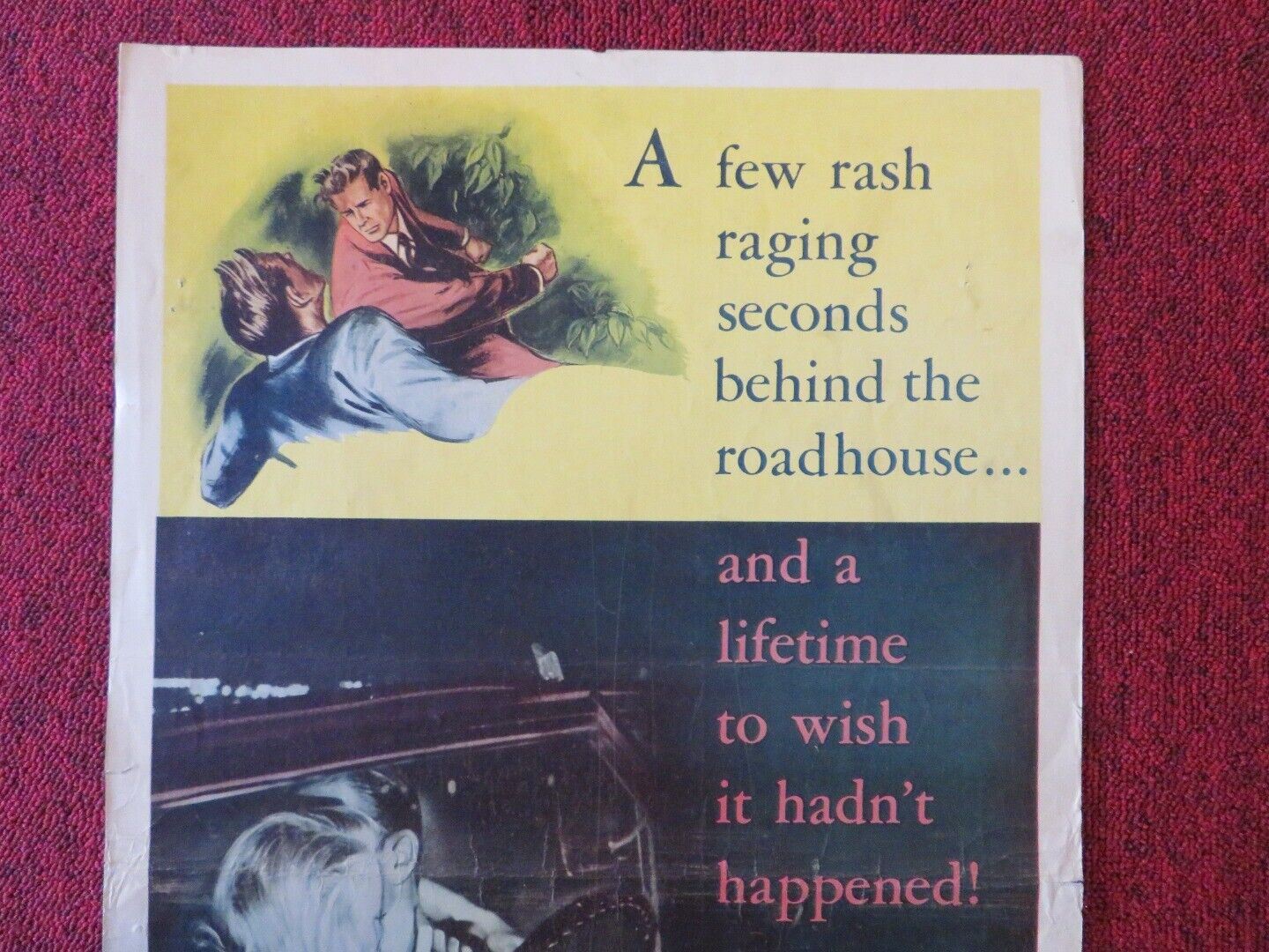 THE FAMILY SECRET US INSERT (14"x 36") POSTER JOHN DEREK LEE J.COBB 1951 Movie posters