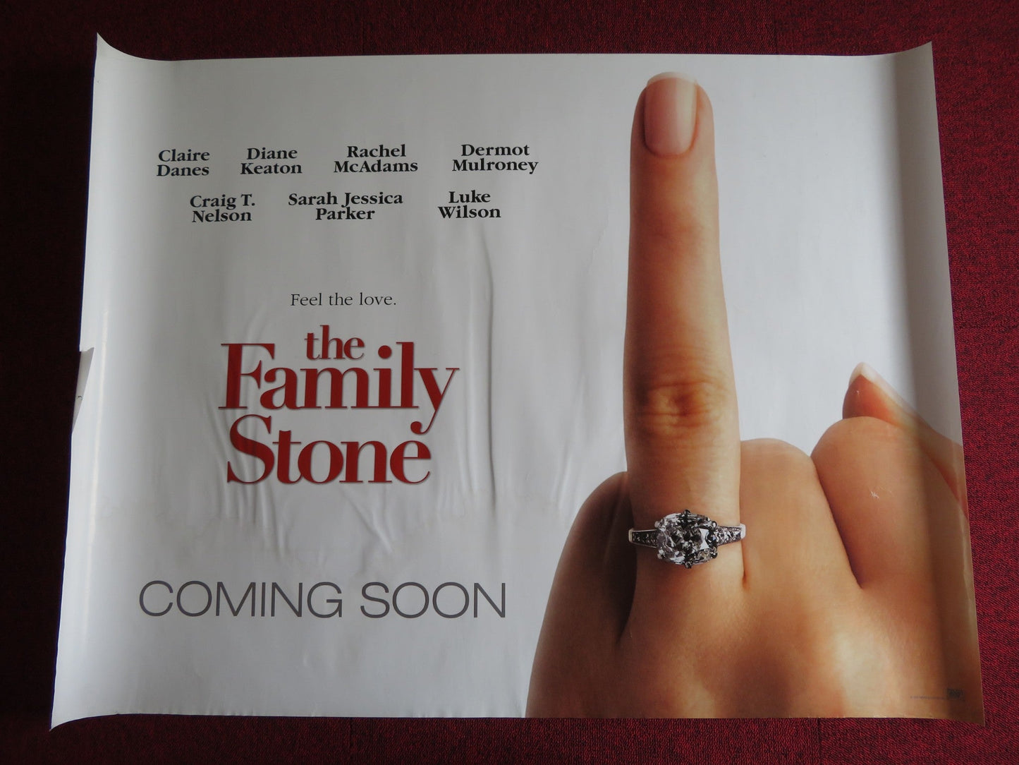 THE FAMILY STONE UK QUAD (30"x 40") ROLLED POSTER CLAIRE DANES DIANE KEATON 2005 Rendezvous Cinema Movie posters