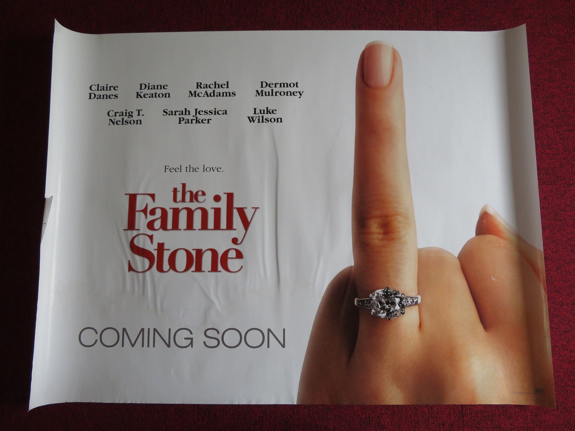THE FAMILY STONE UK QUAD (30"x 40") ROLLED POSTER CLAIRE DANES DIANE KEATON 2005 Rendezvous Cinema Movie posters