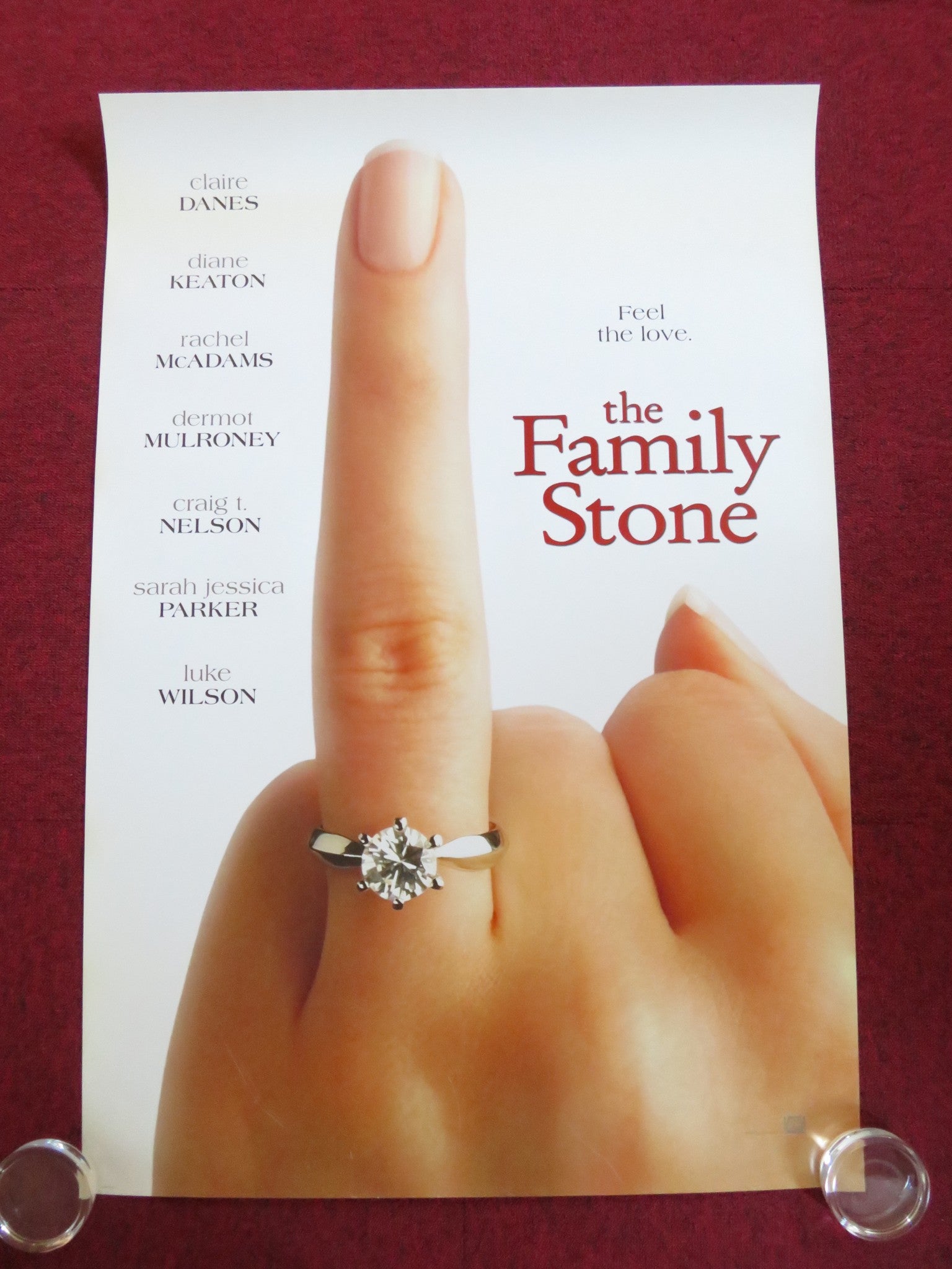 THE FAMILY STONE - VERSION A US ONE SHEET ROLLED POSTER CLAIRE DANES KEATON 2005 Rendezvous Cinema Movie posters