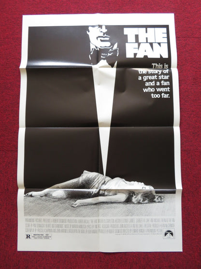 THE FAN FOLDED US ONE SHEET POSTER LAUREN BACALL JAMES GARNER 1981 Rendezvous Cinema Movie posters