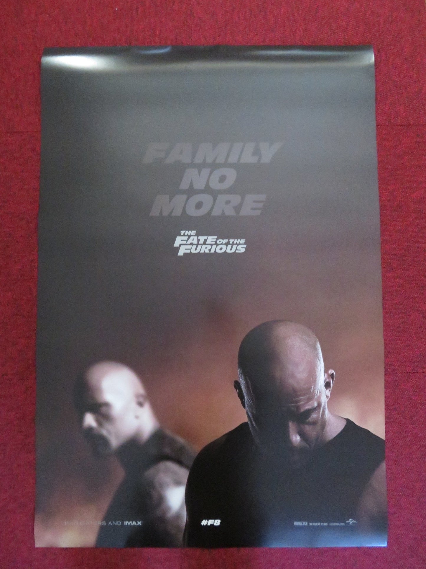 THE FATE OF THE FURIOUS F8 US ONE SHEET ROLLED POSTER VIN DIESEL 2017 Rendezvous Cinema Movie posters