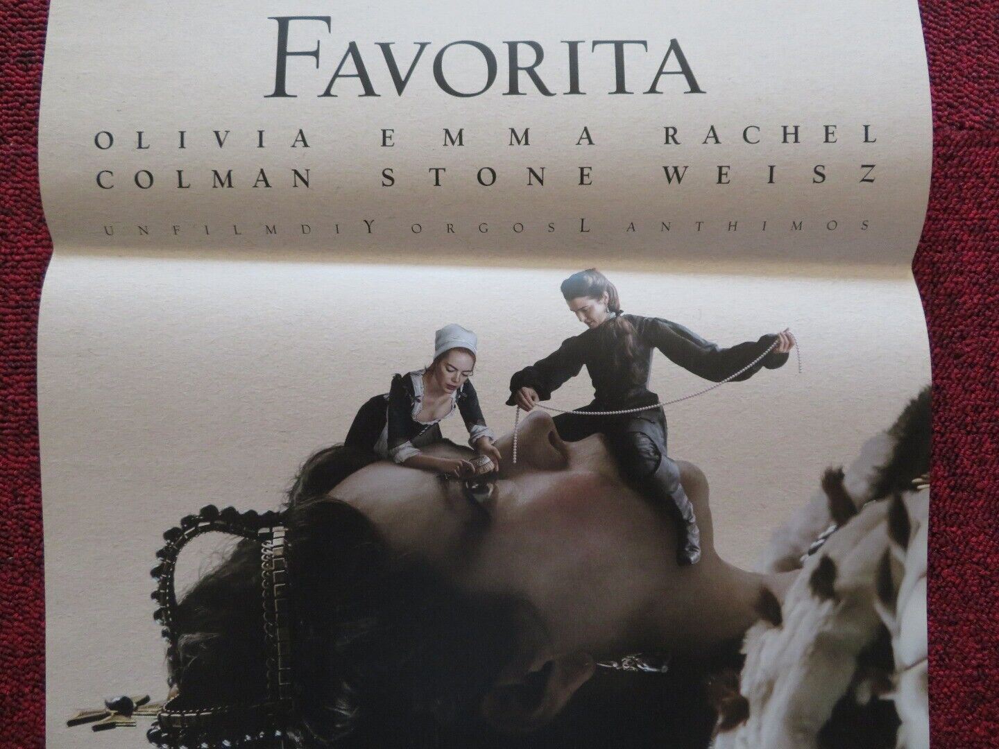 THE FAVOURITE ITALIAN LOCANDINA (27"x13") POSTER OLIVIA COLMAN EMMA STONE 2018 - Rendezvous Cinema