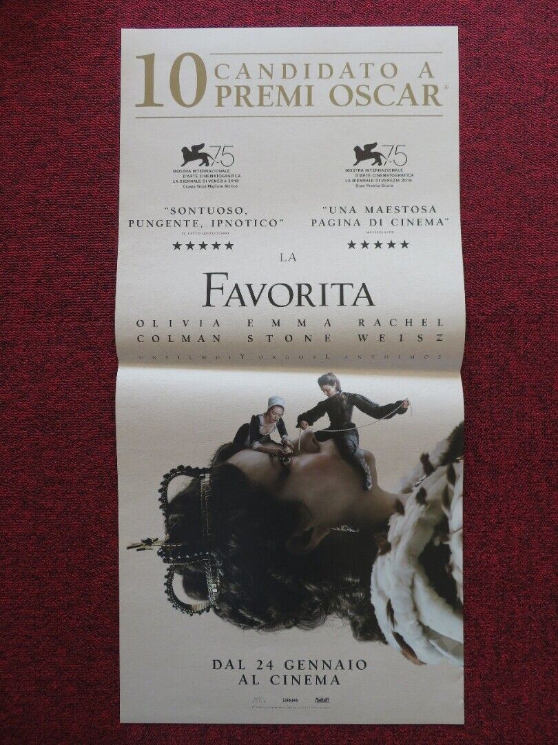 THE FAVOURITE ITALIAN LOCANDINA (27"x13") POSTER OLIVIA COLMAN EMMA STONE 2018 - Rendezvous Cinema
