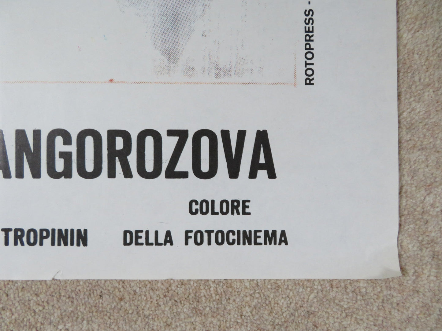 THE FIERCE ONE ITALIAN 2 FOGLIO POSTER KAMBAR VALIEV SJUJMENKUL CHOKMOROV 1974 Rendezvous Cinema Movie posters