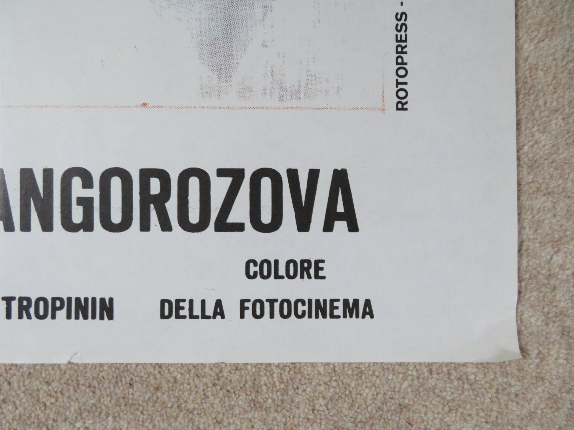 THE FIERCE ONE ITALIAN 2 FOGLIO POSTER KAMBAR VALIEV SJUJMENKUL CHOKMOROV 1974 Rendezvous Cinema Movie posters