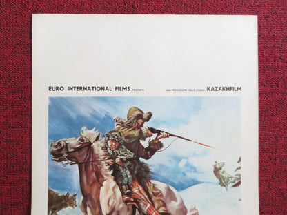 THE FIERCE ONE ITALIAN LOCANDINA POSTER KAMBAR VALIEV SUYMENKUL CHOKMOROV 1975 Rendezvous Cinema Movie posters