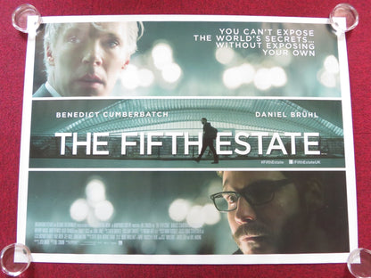 THE FIFTH ESTATE UK QUAD (30"x 40") ROLLED POSTER BENEDICT CUMBERBATCH 2013 Rendezvous Cinema Movie posters